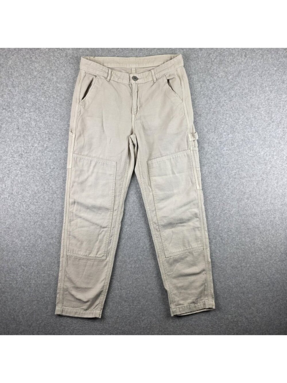American Eagle Pants Womens 4P Beige Slim Tapered Utility Twill Patch Pockets